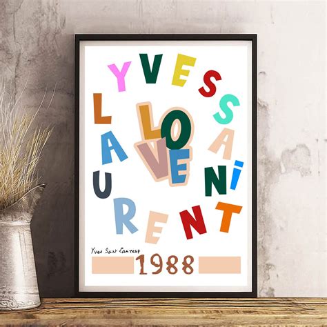 ysl love poster buy|ysl posters online.